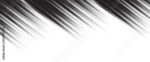 Tableau sur toile Dots halftone white and blue color pattern gradient grunge texture background