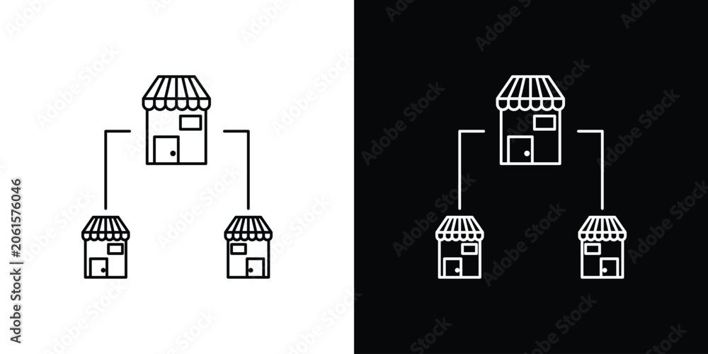 Fototapeta premium Franchise icon design concept vector. EPS10
