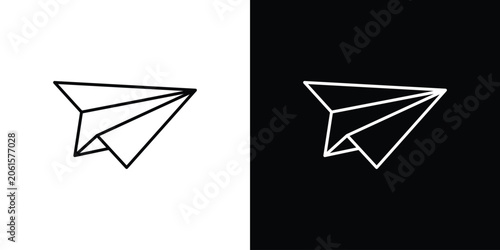 Paper plane icon design concept vector. EPS10