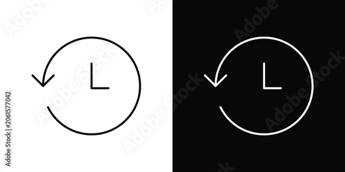 Tableau sur toile Past time icon design concept vector. EPS10