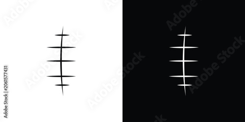 Bild auf Leinwand Scar icon design concept vector. EPS10