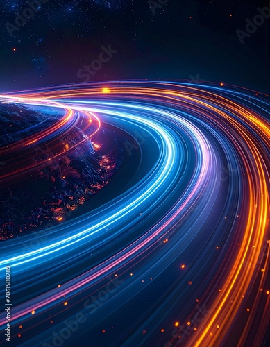 Cosmic light speed abstract