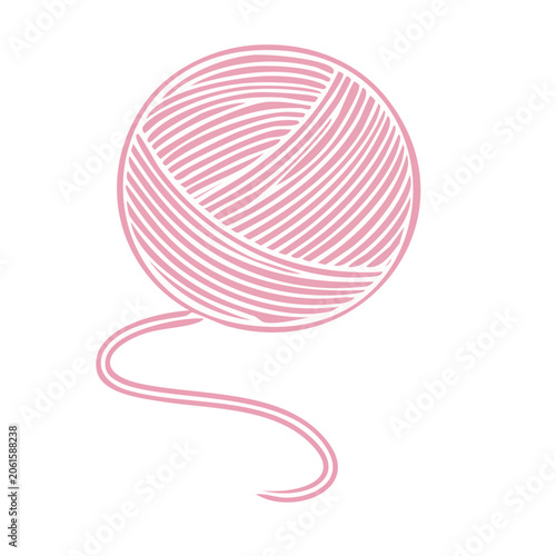 Pink spiral vector graphic isolated