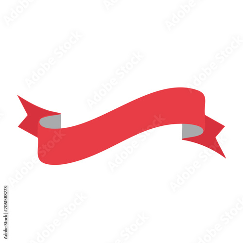 Red gift envelope vector illustration