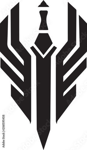  Abstract geometric wings logo icon vector template
