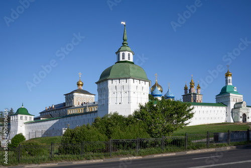 View on the Holy Trinity Lavra in the historical center of Sergiev Posad, Moscow region. Golden Ring of Russia