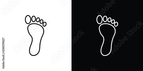 Obraz na plátně Footprint icon concept vector. EPS10