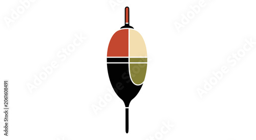 Tableau sur toile Fishing Float Vector Illustration