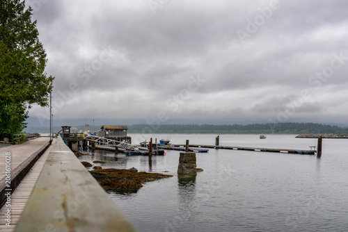 Port Renfrew Pier on Port San Juan.A rustic pier on Port San Juan in Port Renfrew, Canada.
