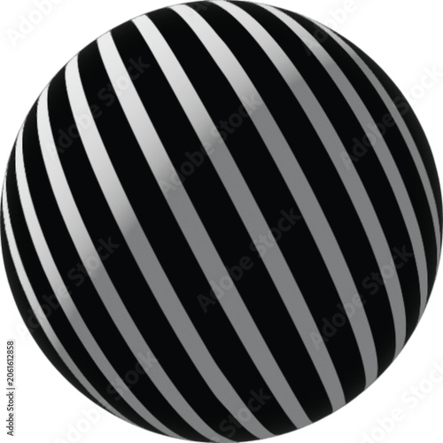 black and white sphere