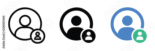 User Account Profile Management Icon Set
