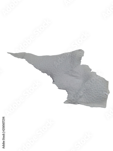 Bild auf Leinwand a gray rock formation isolated on transparent background