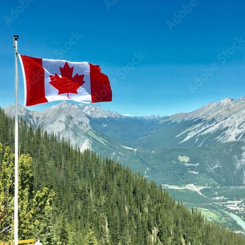 Canadian Flag Waving