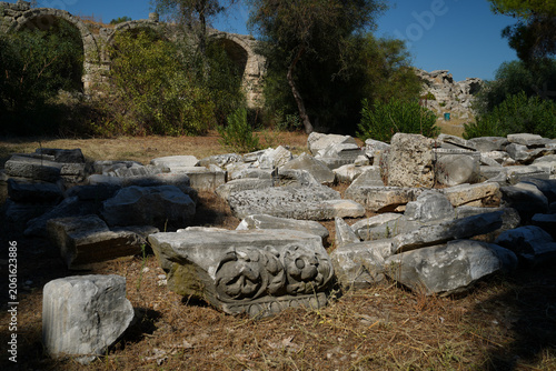 Ruins of the ancient city of Perge, Turkey