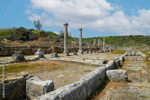 Ruins of the ancient city of Perge, Turkey
