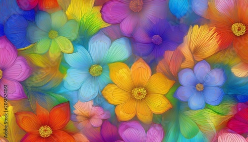 spring themed repeatable background seamless and artistic flower backdrop