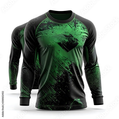 Black hoodie with green leafy graphic design front.