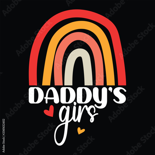 Daddy’s Girs  Funny Baby T-shirt Design