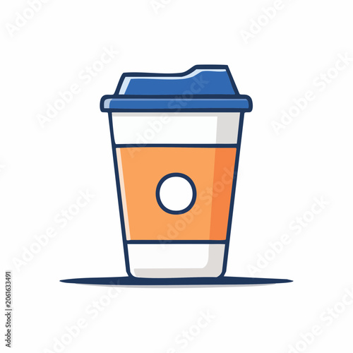 Stylized Coffee Cup Icon