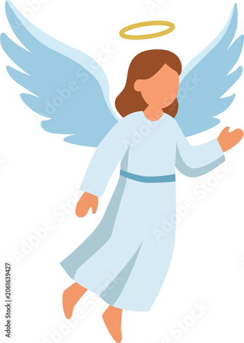 flat vector illustration of jesus
