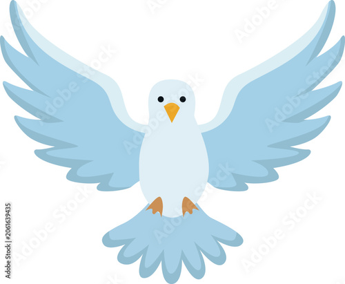 white dove flying