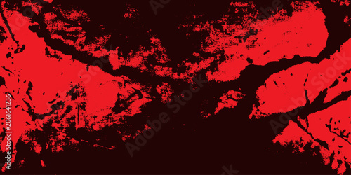 Canvastavla Abstract Grunge Background with Red Blood Splatter Stains on Dark Texture