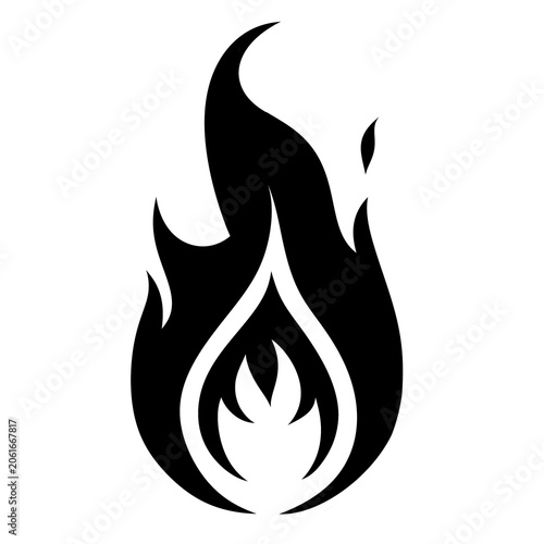 illustration of a fire flames