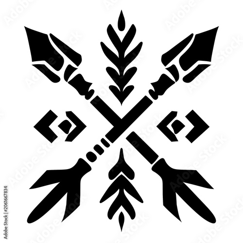 black and white arrows