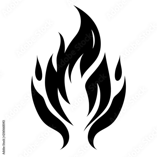 set of fire flames