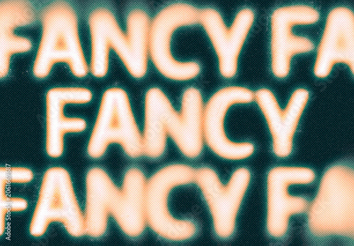 Halftone Soft Focus Text Effect