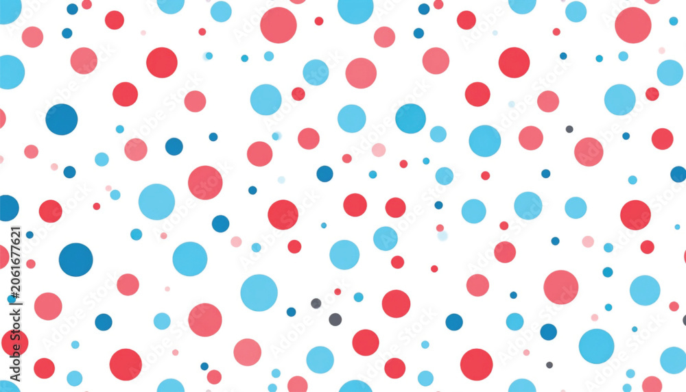 Obraz premium Colorful dots on white background.