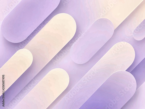 Lavender cream rounded abstract background