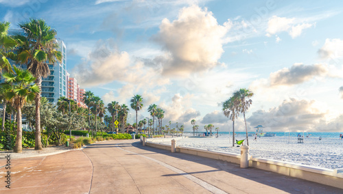Foto Clearwater beach with beautiful white sand in Florida USA