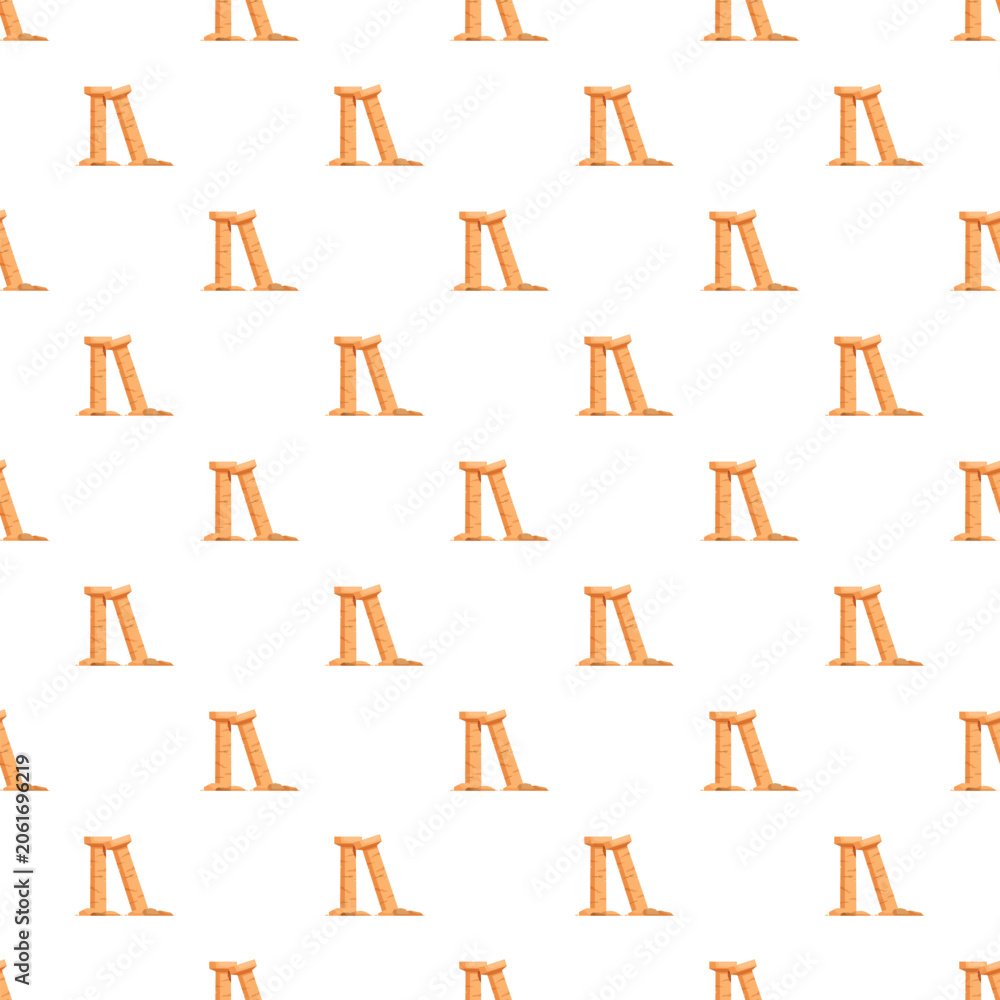 Naklejka premium Columns and remnants of ancient architecture creating a repeating pattern