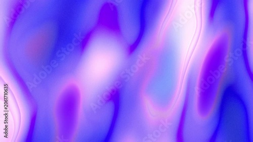 Abstract holographic liquid gradient background with morphing blobby organic shapes in pastel pink, pale purple, blue, violet, white. Fluid motion. Futuristic digital texture, smooth flowing animation