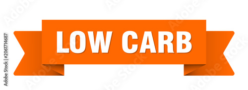 Fotografie low carb ribbon isolated on transparent background