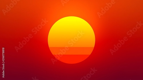 Vibrant Sunset with Fiery Colors in the Sky.