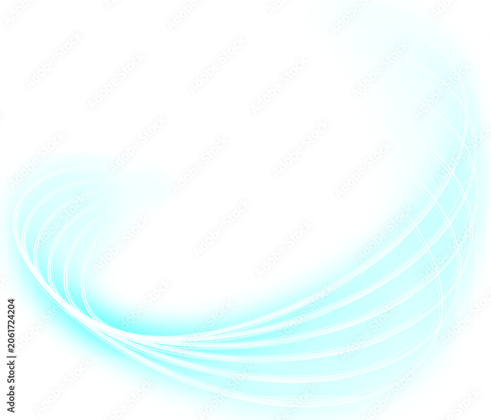 Fototapeta premium abstract swirlng light trails on transparent background 