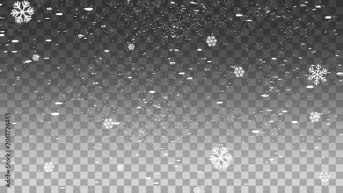 Foto Snow texture  hi-res for retouch works - abstract photo texture of the real snow on the transparent background for adding and editing as a background