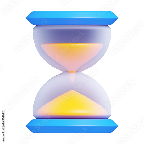 Hourglass Timer 3D Icon