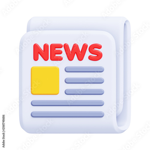 News Topic 3D Icon