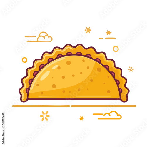 Golden coin with sparkles vector illustration
