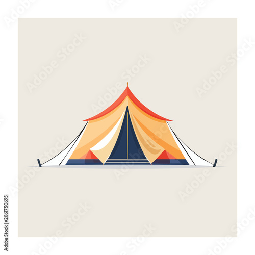 Minimalist 3D render of a pyramid in desert