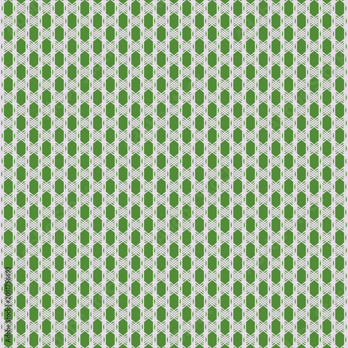 Foto )
Seamless Geometric Trellis Pattern in Sage Green and White
