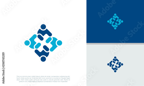 Human Resources Consulting Company, Global Community Logo	
