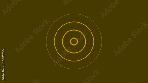 Technology radio waves icon seamless loop background. Sound frequency signal background illustration 4k.