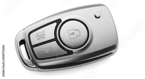 Car key fob remote with lock and unlock buttons
