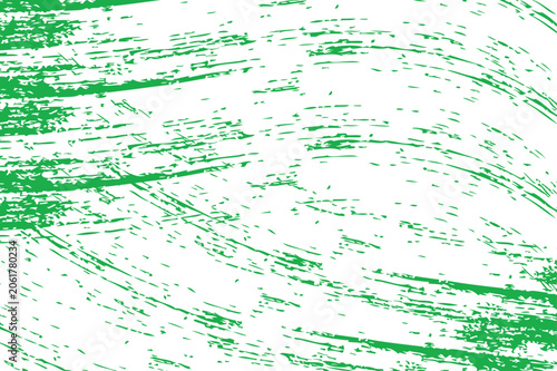 Green brush stroke texture on white background with abstract, background