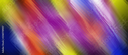 Abstract colorful background with diagonal lines and vibrant gradient of blue, red, purple, and yellow.