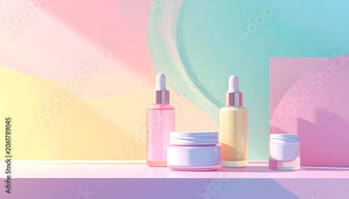 nail polish on a pink background